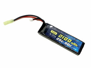 �y�V�i�z[SFA] LiPo�o�b�e���[ 7.4V 2100mAh 25C-50C �~�j�^�C�v �~�j�R�l�N�^ SA-B047M