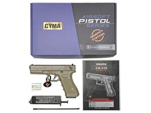 �y�V�i�z[CYMA] �O���b�N Glock 18C MOSFET �d���n���h�K�� TAN CM030STN