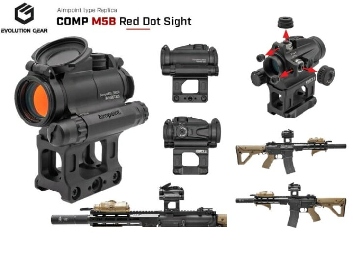 楽天市場】【新品】[Evolution Gear] Aimpoint COMP M5Bタイプ レッド 