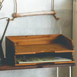 インテリア 小物入れ 木製 アビテ Habiter ドゥー ペーパートレー ドゥーシリーズ A4 YI-606-BR 4538996578419