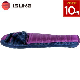 ISUKA イスカ 寝袋 シュラフ 冬用 -25℃ -25度 登山 冬山 極寒 厳冬期 車中泊 キャンプ エアドライト エア ドライト 860 パープル 紫 3000m級 151832 4988998151811