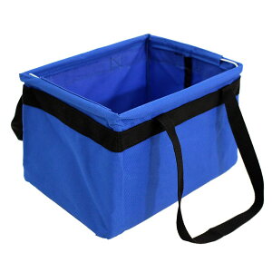 ワンタッチバケット 小 ミニ 18×24×17 ツールボックス アウトドア キャンプ フィッシング 釣り 収納 バスケット 収納バッグ 折りたたみ 工具入れ 工具バッグ ブルー 青 IH-423 アイヘルプ iHELP