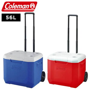 コールマン Coleman クーラーボックス 56L 大容量 クーラーバッグ ホイールクーラー/60QT レッド/ホワイト 2000027864 ブルー/ホワイト 2000027863 アウトドア キャンプ ホイールクーラー バーベキュー