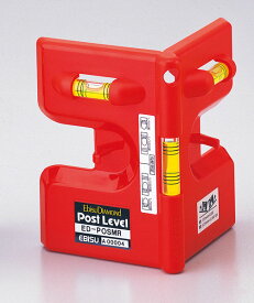 エビス EBISU 水平器 ポストレベル ED-POSMR 鉛直出し用 レッド 奥行12×高さ11.5×幅8cm 4950515123762