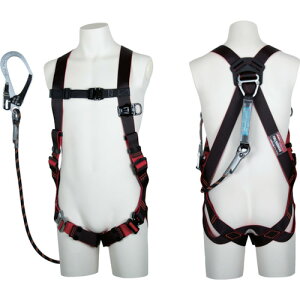 藤井電工 新規格 フルハーネス レヴォハーネス 〔Gブレードランヤード1本付〕 Mサイズ TH-508-GB99-OT-BKR-M-R26 ツヨロン 墜落制止用器具 安全帯 4956133075001