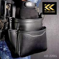 腰袋 ツールポーチ Light PU Leather シリーズ 腰袋2段 腰道具 道具袋 収納 丈夫 工具入れ 工具袋 腰ポー…