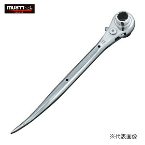 イチネンアクセス マストツール MASTTOOL ラチェットレンチ 19/24 曲がり ボルト ナット 着脱 ナット外し 締め付け RW-1924C 4976463128697