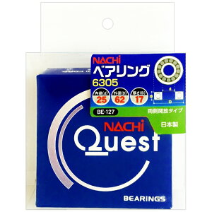 �x�A�����O 6305 OP BE-127 ���a25mm �O�a62mm �i�` NACHI �s��z ���{�� ���a25×�O�a62×����17 ���� �����J���^�C�v 4962308003687 BIGMAN �r�b�O�}��