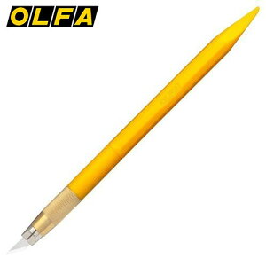 オルファ OLFA アートナイフ カッターナイフ カッター デザイナーズナイフ 超細密カット ペンタイプナイフ 切り絵 消しゴムハンコ 消しゴムはんこ 消しゴムハンコ イエロー 216BY 4901165202871
