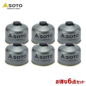 SOTO ソト 新富士バーナー OD缶 ガス缶 パワーガス 6個 燃料 6点セット アウトドア キャンプ バーベキュー SOD-725T 4953571097251 セット 福袋