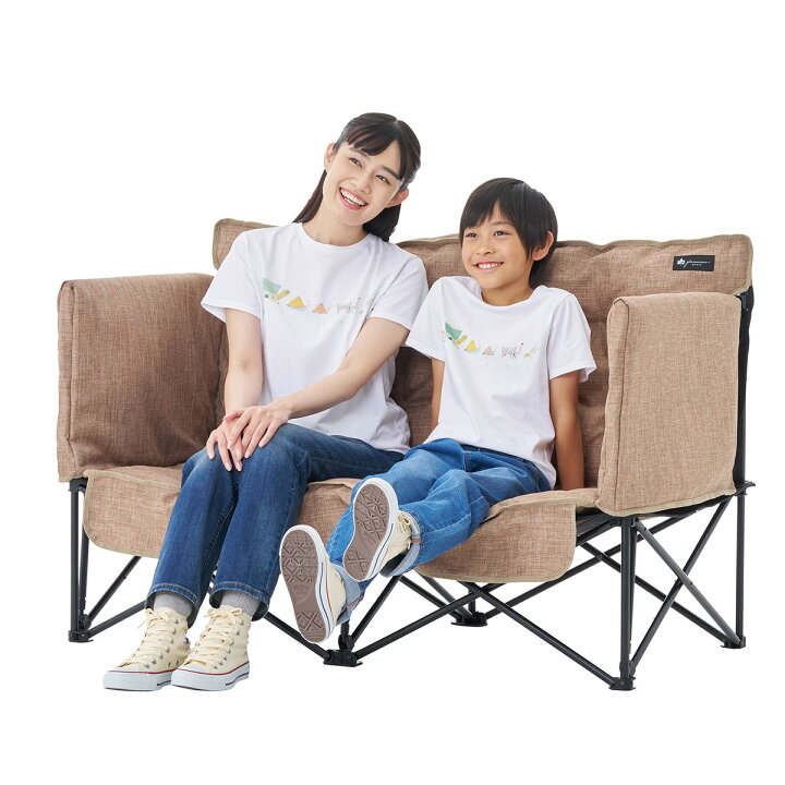 楽天市場】ロゴス チェア 折りたたみ ワイド ソファ 2人掛け logos 