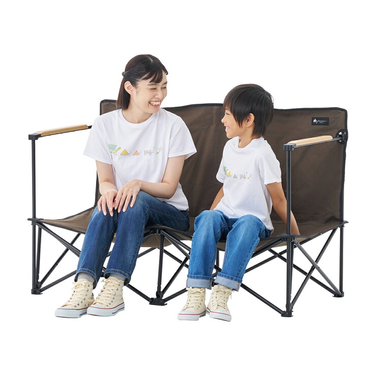 楽天市場】ロゴス チェア 折りたたみ ワイド ソファ 2人掛け logos 