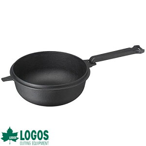 ロゴス logos スキレット 深型 オーブン調理 調理器具 オーブン シーズニングレス コンパクト 収納 ガスコンロ グリル 焦げ付きにくい IH対応 キャンプ アウトドア レジャー 持ち運び 合体でき