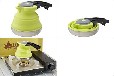 【楽天市場】ロゴス LOGOS たためるケトル1L 81210305 調理器具 キャンプ・アウトドア用品[4981325497316