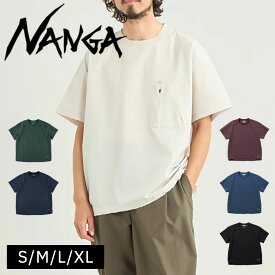 NANGA ナンガ シャツ ブラウス おしゃれ 人気 吸汗 速乾 さらさら 胸ポケット トップス メンズ ドットエア コンフィ Tシャツ DotAir COMFY TEE 半袖 ブルー 青 プラム ブラック 黒 ベージュ グリーン 緑 ネイビー 紺色 紺 夏 ドットエアー S M L XL 2026年 新色 新作