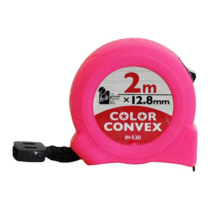 楽天市場 送料無料 Ihelp アイヘルプ メジャー カラーコンベックス 12 8mm 2m Ih 530 測定用品 Whatnot