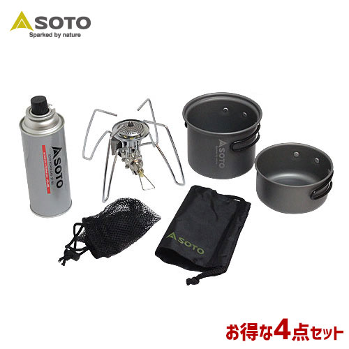 SOTO/ソト レギュレーターストーブスターターセット ST-310　SOD-510　ST-760　のセット シングルバーナー ガスバーナー 福袋 |  WHATNOT