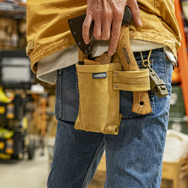 楽天市場 Whatnot ワットノット 腰袋 小物入れ ミニ 大工 日本製 Diy おしゃれ 工具袋 作業袋 ツールポーチ ツールホルダー 釘袋 ツールバッグ ヌバックレザー ヌメ革 ブラウン ワークポーチ 釘袋 ペグ収納 アウトドア 工具入れ 日曜大工 ペグ入れ Tp 01 Ls Br