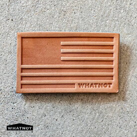 ワットノット WHATNOT ワッペン レザーパッチ ベルクロ ヌメ革 日本製 レザーワッペン レザーエンブレム アウトドア ミリタリー 国旗 ギフト プレゼント バレンタイン 鞄 帽子 キャップ リュック バッグ レザー LP-01 4962308971429