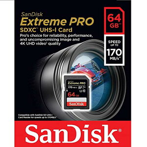SanDisk 64GB Extreme PRO UHS-I SDXC 170MB/s SDSDXXY-064G TfBXN COpbP[Wi