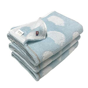 今治タオル バスタオル 3枚組 【ブランド認定】 60x120cm ブルー 3枚 ハリネズミ柄 かわいい ふわふわ 吸水 速乾 アニマル柄 (ブルー