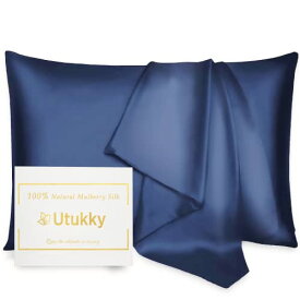 Utukky 枕カバー シルク枕カバー 50×70cm シルク100％枕カバー 6Aランク 封筒式 両面用 シルクタイプ 封筒式 ピローケース 美髪・美