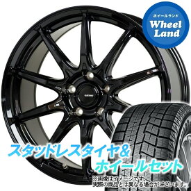 【25日(土)はお得な日!!】【タイヤ交換対象】ホンダ ステップワゴン RK2 4WD HOT STUFF Gスピード G-05 メタリックブラック ヨコハマ アイスガード 6 IG60 205/65R15 15インチ スタッドレスタイヤ&ホイールセット 4本1台分