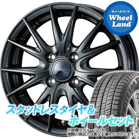 【10日(月)SS&クーポン!!】【タイヤ交換対象】トヨタ ポルテ 10系 WEDS ヴェルヴァ スポルト2 ディープメタル ブリヂストン ブリザック VRX2 175/70R14 14インチ スタッドレスタイヤ&ホイールセット 4本1台分