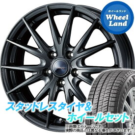 【5日(水)クーポンあり!!】【タイヤ交換対象】マツダ プレマシー CR系 WEDS ヴェルヴァ スポルト2 ディープメタル ブリヂストン ブリザック VRX2 195/65R15 15インチ スタッドレスタイヤ&ホイールセット 4本1台分