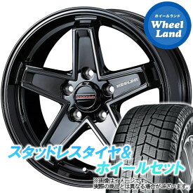 【10日(月)SS&クーポン!!】【タイヤ交換対象】ミツビシ デリカD:5 CV5W/CV1W 4WD WEDS キーラー タクティクス グロスブラック ヨコハマ アイスガード 6 IG60 225/60R17 17インチ スタッドレスタイヤ&ホイールセット 4本1台分