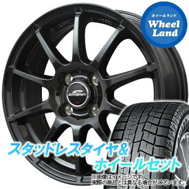 【25日(土)はお得な日!!】【タイヤ交換対象】トヨタ アクア K10系 14インチ装着車 MID シュナイダー スタッグ ストロングガンメタ ヨコハマ アイスガード 6 IG60 175/70R14 14インチ スタッドレスタイヤ&ホイールセット 4本1台分