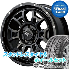 【10日(月)SS&クーポン!!】【タイヤ交換対象】ホンダ ジェイド FR4 MID ナイトロパワー H6スラッグ セミグロスBK/マシニング ブリヂストン ブリザック VRX2 205/60R16 16インチ スタッドレスタイヤ&ホイールセット 4本1台分