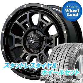 【10日(月)SS&クーポン!!】【タイヤ交換対象】ホンダ ジェイド FR4 MID ナイトロパワー H6スラッグ セミグロスBK/マシニング ブリヂストン ブリザック VRX3 205/60R16 16インチ スタッドレスタイヤ&ホイールセット 4本1台分