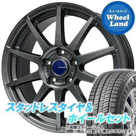 【1日(土)ワンダフル&クーポン!!】【タイヤ交換対象】ニッサン ティアナ L33系 WINNERS ウイナーズ CF-01 メタリックグレー ブリヂストン ブリザック VRX2 225/45R18 18インチ スタッドレスタイヤ&ホイールセット 4本1台分