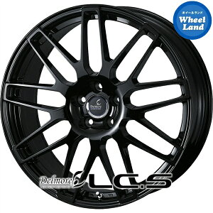【在庫あり】【レクサスNXなど】ウェッズ デルモア LC.S グロスブラック 7.5J-18 +36 5穴 PCD114.3 18インチホイール 4本1台分【送料無料】