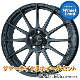 【5日(水)クーポンあり!!】【タイヤ交換対象】ホンダ CR-Z ZF1 ENKEI パフォーマンスライン PF03 マットダークガンメタ ダンロップ エナセーブ EC204 195/55R16 16インチ サマータイヤ ホイール セット 4本1台分