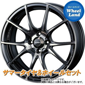 【20日(土)お得なクーポン!!】【タイヤ交換対象】ダイハツ クー M400系 WEDS ウェッズスポーツ SA-10R ゼブラブラックブライト ダンロップ ディレッツァ DZ102 205/40R17 17インチ サマータイヤ ホイール セット 4本1台分