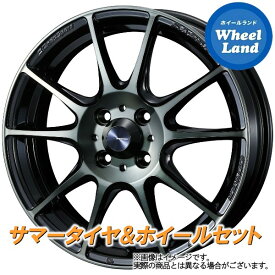 【20日(土)お得なクーポン!!】【タイヤ交換対象】ダイハツ クー M400系 WEDS ウェッズスポーツ SA-25R ウォースブラッククリアー ダンロップ ディレッツァ DZ102 205/40R17 17インチ サマータイヤ ホイール セット 4本1台分