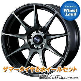 【25日(木)クーポンあります!!】【タイヤ交換対象】トヨタ ヴォクシー 80系 5ナンバー WEDS ウェッズスポーツ SA-99R ウォースブラッククリアー ブリヂストン レグノ GRV2 215/45R17 17インチ サマータイヤ ホイール セット 4本1台分