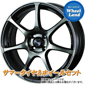 【20日(土)お得なクーポン!!】【タイヤ交換対象】ダイハツ クー M400系 WEDS ウェッズスポーツ SA-75R ウォースブラッククリアー ダンロップ ディレッツァ DZ102 205/40R17 17インチ サマータイヤ ホイール セット 4本1台分