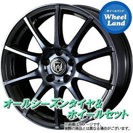 【20日(土)お得なクーポン!!】【タイヤ交換対象】ホンダ フリード＋HV GB7～8 WEDS ライツレー KC ブラックポリッシュBC ダンロップ オールシーズン MAXX AS1 195/55R16 16インチ オールシーズンタイヤ ホイール セット 4本1台分