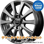 【25日(木)クーポンあります!!】【タイヤ交換対象】ミツビシ ekカスタム B11W系 MID ユーロスピード G10 メタリックグレー トーヨー SDK-7 155/65R14 14インチ サマータイヤ ホイール セット 4本1台分