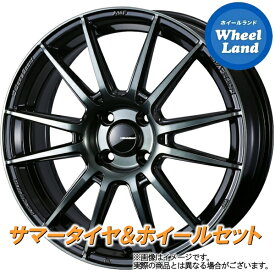 【25日(木)クーポンあります!!】【タイヤ交換対象】スズキ ワゴンR MH21,22S WEDS ウェッズスポーツ SA-62R WBC ヨコハマ ブルーアース AE-01 165/50R15 15インチ サマータイヤ&ホイールセット 4本1台分