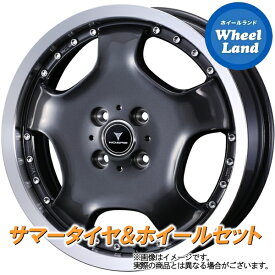 【25日(木)クーポンあります!!】【タイヤ交換対象】ダイハツ タフト LA900系 WEDS ノヴァリス アセットD1 ガンメタ/リムポリッシュ ダンロップ エナセーブ EC204 165/65R15 15インチ サマータイヤ&ホイールセット 4本1台分