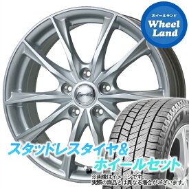 【10日(金)はお得な日!!】【タイヤ交換対象】ホンダ ステップワゴン RF3,4 ホットスタッフ エクシーダー E06 メタルシルバー ブリヂストン ブリザック VRX3 215/45R17 17インチ スタッドレスタイヤ&ホイールセット 4本1台分