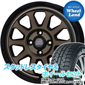 【10日(月)SS&クーポン!!】【タイヤ交換対象】ホンダ N ONE JG系 NA車 4WD ホットスタッフ マッドクロス レンジャー マットBR トーヨー オブザーブ ガリットGIZ 165/55R15 15インチ スタッドレスタイヤ&ホイールセット 4本1台分