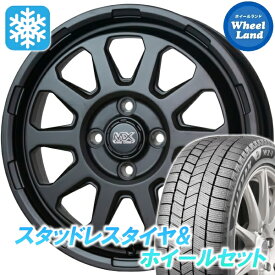 【15日（日）お得なクーポン!!】【タイヤ交換対象】ホンダ N BOXスラッシュ JF系 ターボ車 ホットスタッフ マッドクロス レンジャー マットBK ブリヂストン ブリザック WZ-1 155/65R14 14インチ スタッドレスタイヤ&ホイールセット 4本1台分