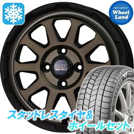 【15日（日）お得なクーポン!!】【タイヤ交換対象】ニッサン ルークス SM21系 ホットスタッフ マッドクロス レンジャー マットBR ブリヂストン ブリザック WZ-1 165/55R15 15インチ スタッドレスタイヤ&ホイールセット 4本1台分