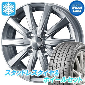 【15日（日）お得なクーポン!!】【タイヤ交換対象】ニッサン ルークス SM21系 ウェッズ ジョーカー スピリッツ シルバー ブリヂストン ブリザック WZ-1 155/65R14 14インチ スタッドレスタイヤ&ホイールセット 4本1台分