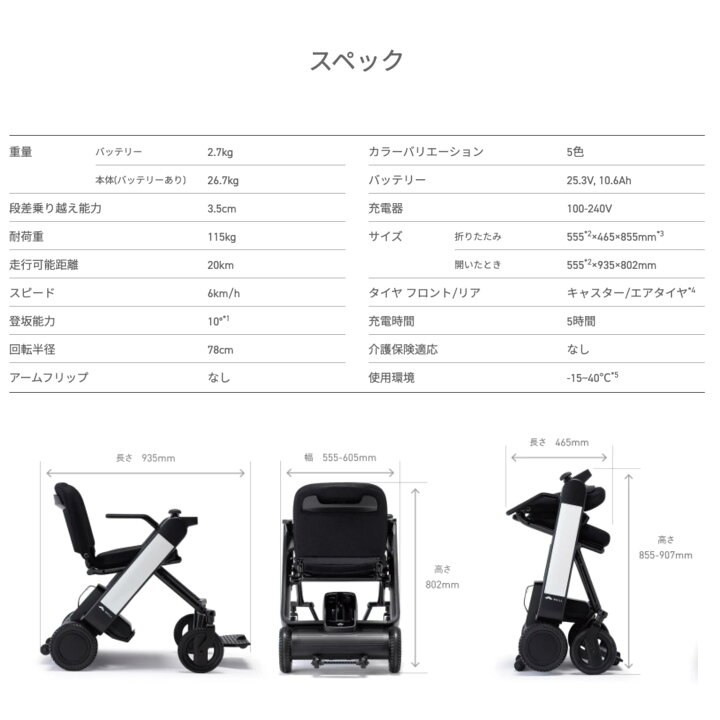 楽天市場】WHILL Model F（折りたためるシンプルモデル）折りたたみ 